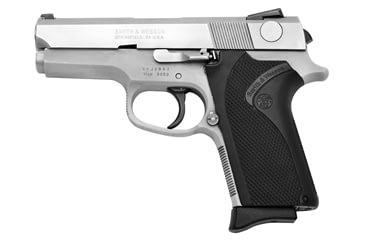 Image of Smith &amp; Wesson 3953 Pistol, 9mm Luger, 3.5in barrel, aluminum alloy frame, straight backstrap wrap-around grip, recoil operated semi-automatic, Novak Lo-Mount, 8 round magazine, SW-3953-1-FRRMPG