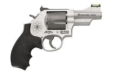 Image of Smith &amp; Wesson 396 Revolver, .44 Special, 3.125in barrel, aluminum alloy frame, Hogue bantam grip, revolving chamber, fiber optic front, adj. V-notch rear, 5 round magazine, SW-396-1-FRRMPG