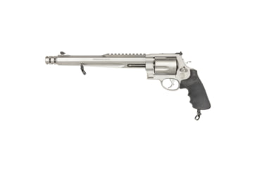 Image of Smith &amp; Wesson 500 Revolver, .500 S&amp;W Magnum, 10.5in barrel, stainless steel frame, Hogue Sorbothane grip, revolving chamber, orange ramp front, adustable rear, 5 round magazine, SW-500-3-FRRMPG
