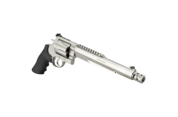 Image of Smith &amp; Wesson 500 Revolver, .500 S&amp;W Magnum, 10.5in barrel, stainless steel frame, Hogue Sorbothane grip, revolving chamber, orange ramp front, adustable rear, 5 round magazine, SW-500-3-FRRMPG
