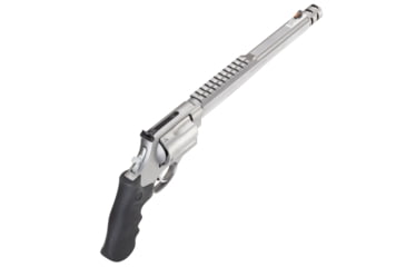 Image of Smith &amp; Wesson 500 Revolver, .500 S&amp;W Magnum, 10.5in barrel, stainless steel frame, Hogue Sorbothane grip, revolving chamber, orange ramp front, adustable rear, 5 round magazine, SW-500-3-FRRMPG