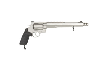 Image of Smith &amp; Wesson 500 Revolver, .500 S&amp;W Magnum, 10.5in barrel, stainless steel frame, Hogue Sorbothane grip, revolving chamber, orange ramp front, adustable rear, 5 round magazine, SW-500-3-FRRMPG