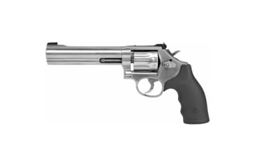 Image of Smith &amp; Wesson 617 Revolver, .22 Long Rifle, 6in Barrel, L Frame, Adjustable, Stainless Frame, Rubber Grip, 10 Round Cylinder, 160578