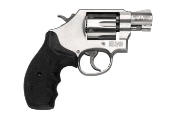Image of Smith &amp; Wesson 64 Revolver, .38 Special +P, 2in barrel, stainless steel frame, Uncle Mike's rubber grip, revolving chamber, serrated ramp front, fixed notch rear, 6 round magazine, SW-64-2-FRRMPG