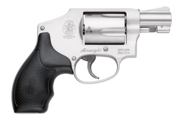 Image of Smith &amp; Wesson 642 Revolver, .38 Special +P, 1.87in Barrel, J Frame, Fixed, Silver Frame, Polymer Grip, 5 Round Cylinder, 103810
