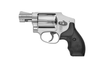 Image of Smith &amp; Wesson 642 Revolver, .38 Special +P, 1.87in Barrel, J Frame, Fixed, Silver Frame, Polymer Grip, 5 Round Cylinder, 103810