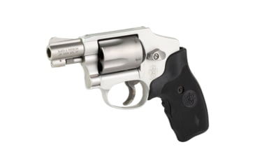 Image of Smith &amp; Wesson 642 Revolver, .38 Special +P, 1.87in Barrel, J Frame, Fixed, Stainless Frame, Rubber Grip, 5 Round Cylinder, 150972