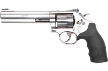 Image of Smith &amp; Wesson 648 Revolver, .22 Winchester Magnum Rimfire, 6in Barrel, K Frame, Adjustable, Stainless Frame, Synthetic Grip, 8 Round Cylinder, 12460