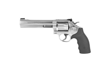 Image of Smith &amp; Wesson 648 Revolver, .22 Winchester Magnum Rimfire, 6in Barrel, K Frame, Adjustable, Stainless Frame, Synthetic Grip, 8 Round Cylinder, 12460
