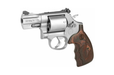 Image of Smith &amp; Wesson 686 Performance Center Revolver, .357 Magnum/.38 Special, 2.5in Barrel, K Frame, Adjustable, Stainless Frame, Wood Grip, 7 Round Cylinder, 170346