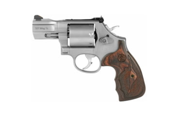 Image of Smith &amp; Wesson 686 Performance Center Revolver, .357 Magnum/.38 Special, 2.5in Barrel, K Frame, Adjustable, Stainless Frame, Wood Grip, 7 Round Cylinder, 170346