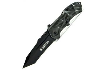 Image of Smith & Wesson Black Ops, 3rd Gen., Gray Aluminum, Black Tanto Blade, Plain SWBLOP3T