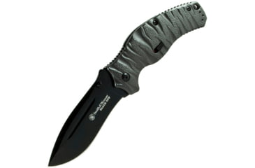 Image of Smith &amp; Wesson Black Ops 4, MAGIC Assist, Gray Aluminum, Black Blade, Plain SWBLOP4B
