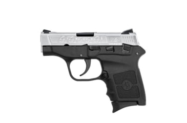 Image of Smith &amp; Wesson Bodyguard 380 Pistol, .380 ACP, 2.75in barrel, black polymer frame, integrated polymer grip, recoil operated semi-automatic, ramp front, U-notch rear, 6 round magazine, SW-Bodyguard 380-1-FRRMPG