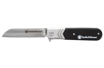 Image of Smith &amp; Wesson Executive Barlow Spring Assist Folding Knife, 2.75in 8Cr13MoV Stainless Steel Blade, G10 Handle, Black, 1147094