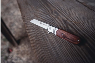 Image of Smith &amp; Wesson Executive Spring Assist Barlow, Wood Handle, Blister, 1160818