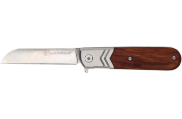 Image of Smith &amp; Wesson Executive Spring Assist Folding Knife, 2.75in, 8CR13MoV, Stainless Steel w/ G10 Scales, Barlow Clip, Black, 1179950