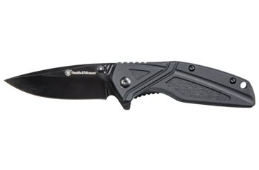 Image of Smith &amp; Wesson Flipper 3in Folding Knife, Black Plain Blade 1084308