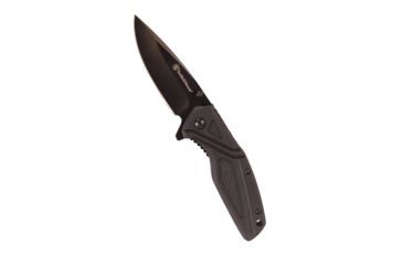 Image of Smith &amp; Wesson Flipper 3in Folding Knife, Black Plain Blade, 1084308