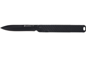 Image of Smith &amp; Wesson Executive Slim Folding Knife, 3.5in, 7Cr Stainless Steel, Black Spear Point Blade, Black Aluminum Handle, Clam Pack, 1215366