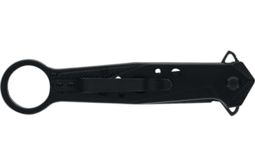 Image of Smith and Wesson M and P Folding Knife, 8Cr13MoV Stainless Steel Blade, Dagger Plain Blade, Black Handle, 1193183