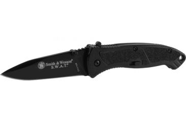 Image of Smith &amp; Wesson Large SWAT MAGIC Assisted Knife, Blk, Ser Drp Pt, SWATLBS