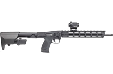 Image of Smith &amp; Wesson M&amp;P FPC Semi-Auto Rifle, 9mm Luger, 16.25in Barrel, 1-10, Red Dot, Synthetic Black Stock, Anodized Black, 1-17RD 2-23RD Mags, 14377-FRRMPG