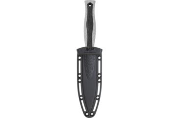 Image of Smith &amp; Wesson M&amp;P Full Tang Fixed Blade Boot Knife, 4.57in, 8Cr13MoV, Double Edge, Grey, Rubberized Handle, SWMPF3G