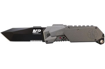 Image of Smith &amp; Wesson M&amp;P MAGIC, Gray Aluminum Handle, Black Tanto Combo, SWMP9BTS
