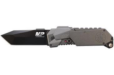 Image of Smith &amp; Wesson M&amp;P MAGIC, Gray Aluminum Handle, Black Tanto Plain, SWMP9BT