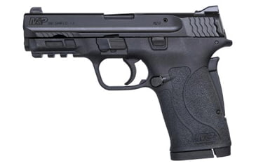 Image of Smith &amp; Wesson M&amp;P Shield EZ Pistol, .380 ACP, 3.675in barrel, black polymer frame, integrated polymer grip, recoil operated semi-automatic, fixed white dot, 8 round magazine, SW-M&amp;P Shield EZ-1-FRRMPG