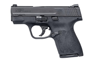 Image of Smith &amp; Wesson M&amp;P Shield M2.0 Pistol, 9mm Luger, 3.1in barrel, black polymer frame, integrated polymer grip, recoil operated semi-automatic, white 3-dot, 7 round magazine, SW-MP SH M2.0-1-FRRMPG