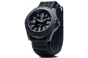 Image of Smith &amp; Wesson Men's Soldier Tritium H3 Basic Round Black Face Watch - Nylon Strap SWW-12T-N SWW-12T-N