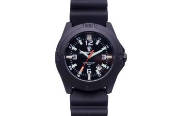 Image of Smith &amp; Wesson Men's Soldier Tritium H3 Basic Round Black Face Watch - Rubber Strap SWW-12T-R SWW-12T-R