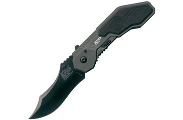 Image of Smith &amp; Wesson Military Police Magic Assisted Scoop Back DP, Black Blade SWMP1B
