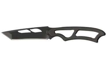 Image of Smith &amp; Wesson Neck Knife, Zytel, Blk Tanto Blade, Plain, Sheath w/Whistle SW990TA