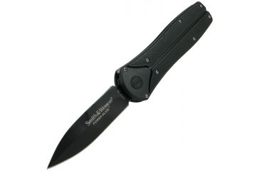 Image of Smith &amp; Wesson Power Glide, Aluminum Handle, Black Blade, Plain SWPGB