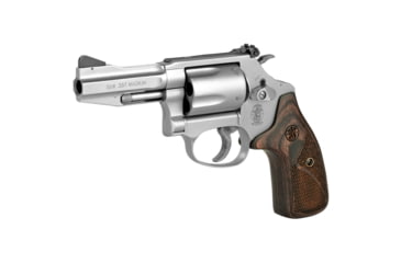 Image of Smith &amp; Wesson Pro Series 60 Revolver, .357 Magnum/.38 Special, 3in Barrel, J Frame, Adjustable, Stainless Frame, Wood Grip, 5 Round Cylinder, 178013