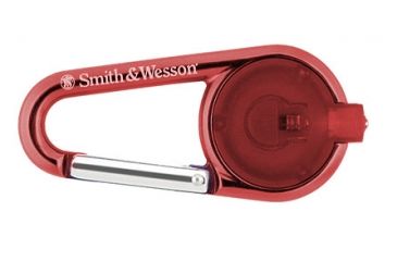 Image of Smith &amp; Wesson Powertech CaraBeamer Aluminum Clip Light - Red Finish, Red LED