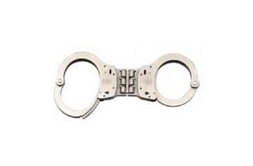 Image of USED Smith &amp; Wesson S&amp;W 300 STD Hinged Nickel Cuff 350096, EDEMO2