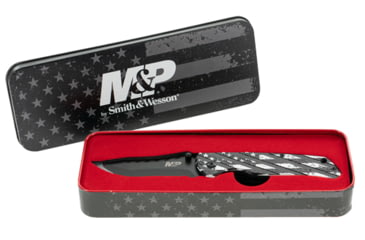 Image of Smith &amp; Wesson S&amp;w Knife American Patriot Pow Mia 3.2'' Folder Promo Q4