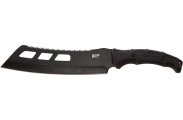 Image of Smith &amp; Wesson S&amp;w Knife M&amp;p Cleaver Machete 10'' Sawback W/synthetic Sheath