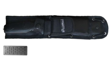 Image of Smith &amp; Wesson Search and Rescue Fixed Blade Knife, 5.9in, 8Cr13MoV Steel Blade, 5.1in, Rubber Handle, 1100070