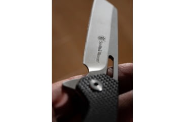 Image of Smith &amp; Wesson Sideburn Folding Knife, 3in, 8Cr13MoV Stainless Steel Blade, 4in, G10 Handle, 1122568