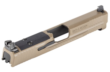 Image of Smith &amp; Wesson Slide Assembly Fits S&amp;W Shield 9mm Flat Dark Earth Optic Ready/Serrated Slide, 14478