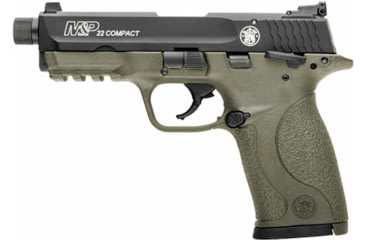 Image of Smith &amp; Wesson M&amp;P22 Compact Semi Auto Pistol, 22 Long Rifle, 3.56 in Threaded Barrel