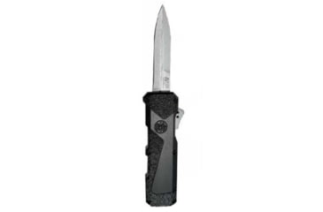 Image of Smith &amp; Wesson M&amp;P2.0 H.R.T. OTF Automatic Folding Knife, 3in, Stainless Steel, Spear Point, Black Handle, Black, 1255968