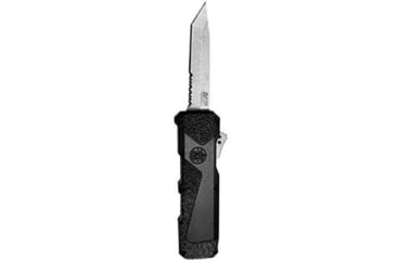 Image of Smith &amp; Wesson M&amp;P2.0 H.R.T. OTF Automatic Folding Knife, 3in, Stainless Steel, Tanto, Black Handle, Black, 1223611