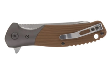 Image of Smith &amp; Wesson Stave Folding Knife, 3.25in, 8Cr13MoV Stainless Steel Blade, 4.4in, Micarta Handle, 1122569