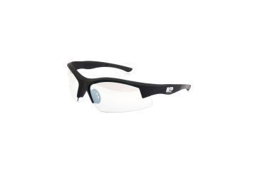 Image of Smith &amp; Wesson Super Cobra Frame Shooting Glasses, Black Rubbrized/Clear Mirror, 110171